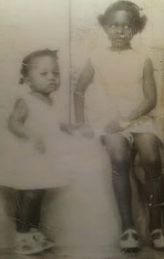 Historic childhood portrait of two Crawford-Murphy family members